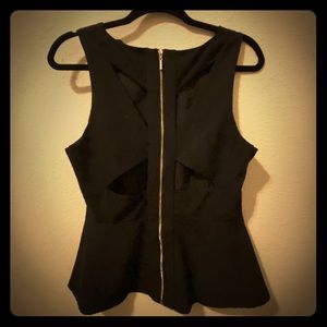 Razor back zip up top